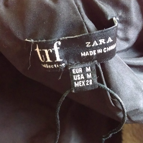 Zara Trf taupe faux fur coat size M - Picture 7 of 7